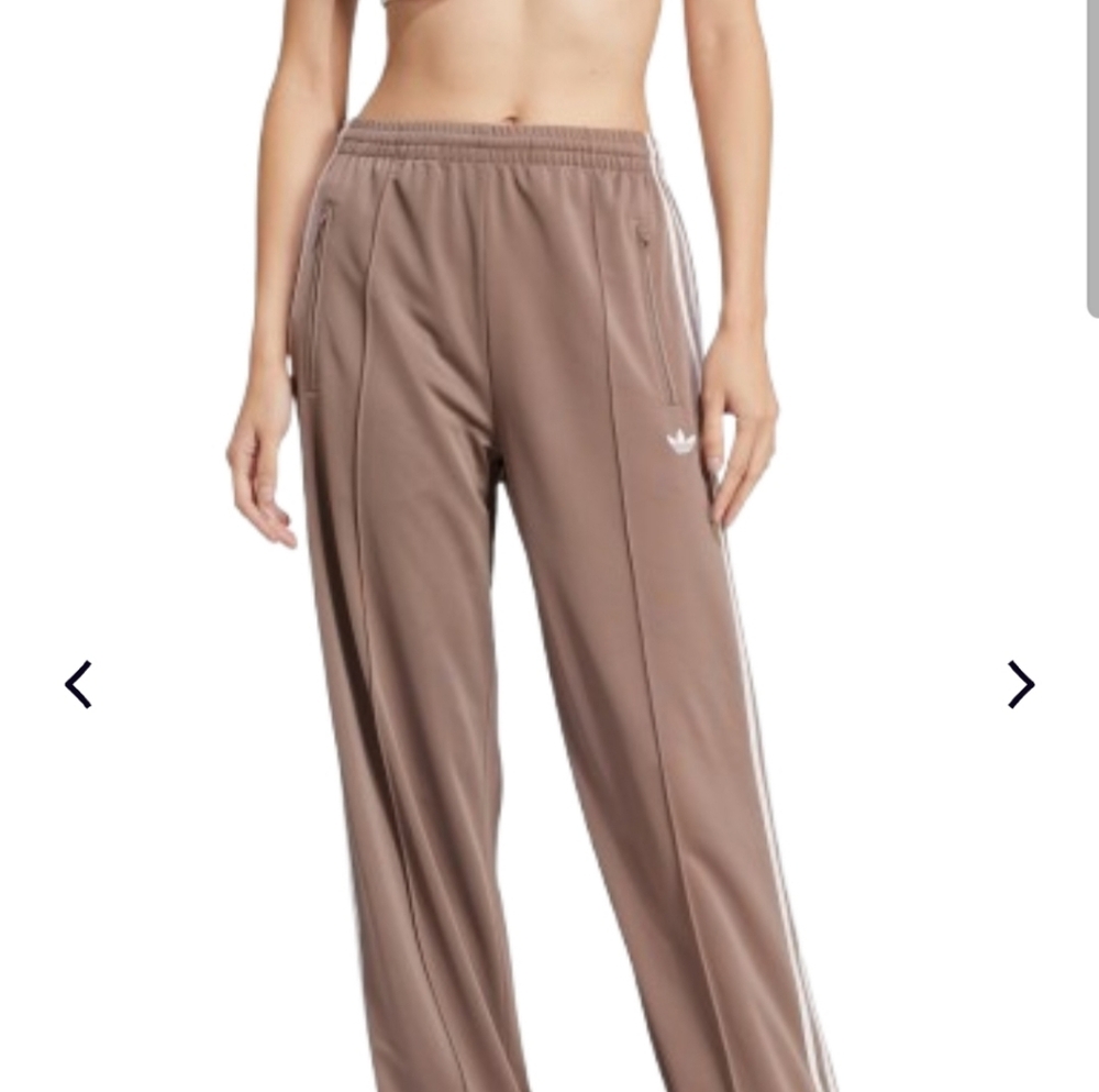 Adidas Women's Firebird Loose Fit Brown Trackpants